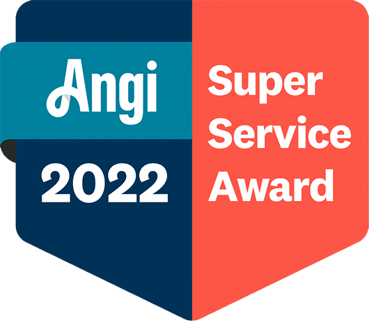 red and blue angi 2022 super service award